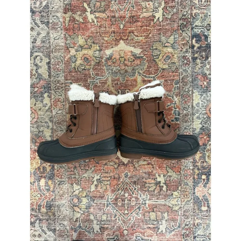 Cat and Jack 11 Toddler Boy Sherpa Lined Winter Snow Boots